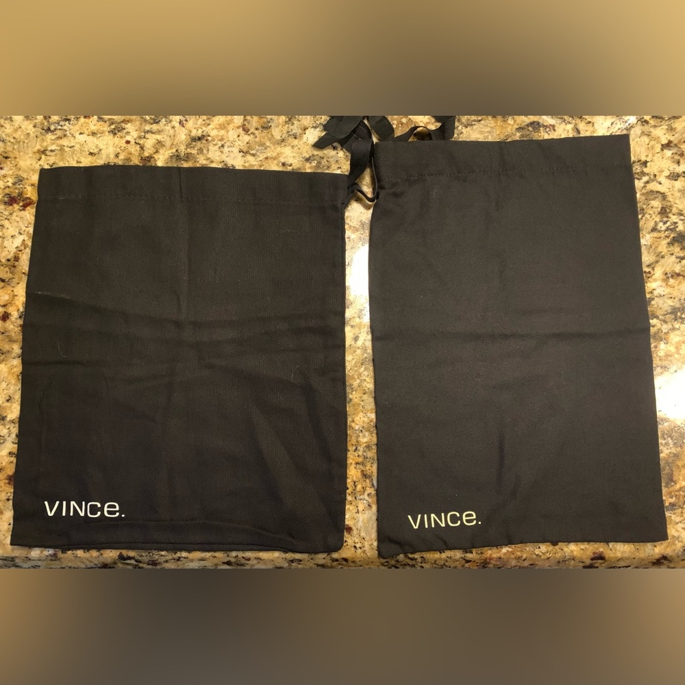 Two Vince Black Accessory Dust Bags